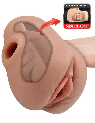 Pdx Plus Pussy Pounder Squeeze Stroker - Brown