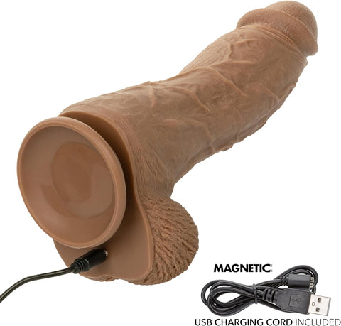 Silicone Rechargeable Big Dick Energy Studs - Brown
