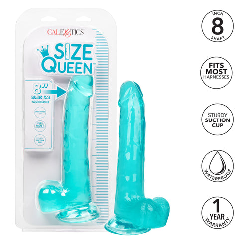 Size Queen 8 Inch - Blue