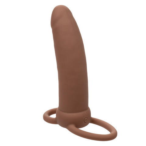 Performance Maxx Rechargeable Thick Dual  Penetrator - Brown