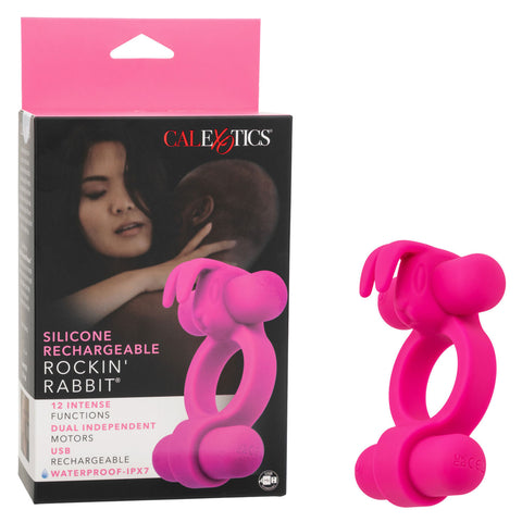 Silicone Rechargeable Rockin’ Rabbit - Pink