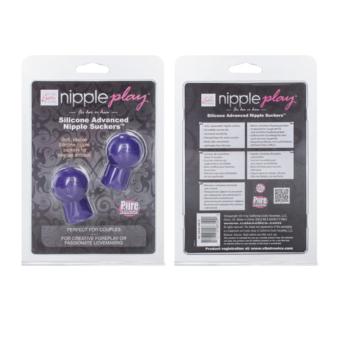 Nipple Play Silicone Advanced Nipple Suckers -  Purple