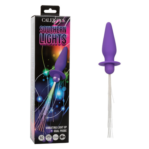 Southern Lights - Vibrating Light Up Anal Probe -  Purple