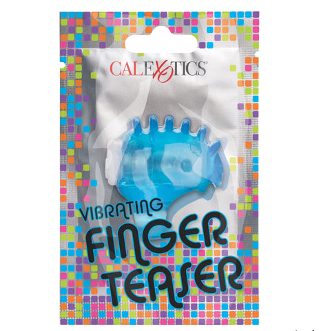 Foil Pack Vibrating Finger Teaser - Blue