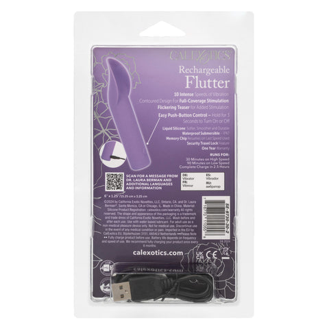 Dr. Laura Berman Rechargeable Flutter- Purple