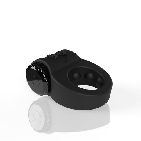 Screaming O - Big O Ritz Rechargeable Vibe Ring -  Black