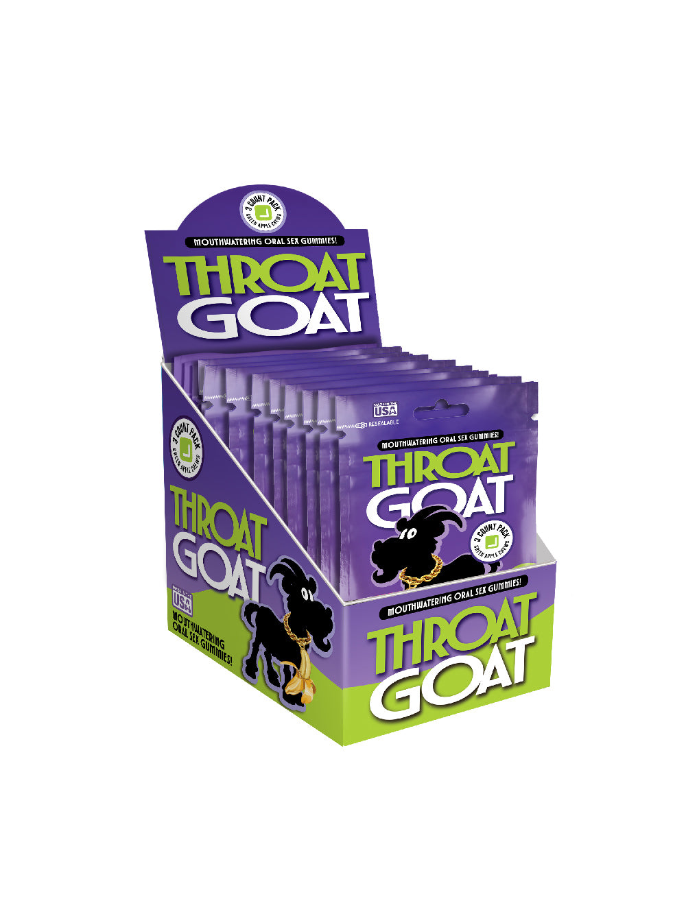 Throat Goat Mouth Watering Oral Sex Gummies - 20 Ct Display