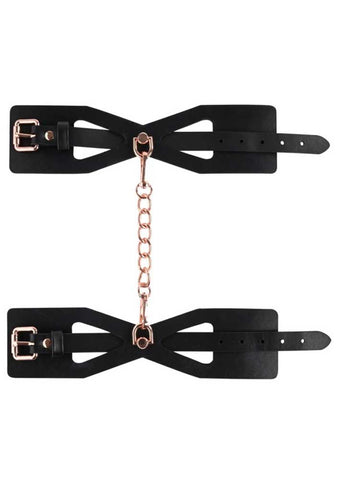 Brat Handcuffs - Black / Rose Gold