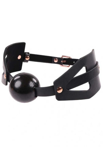 Brat Ball Gag - Black / Rose Gold