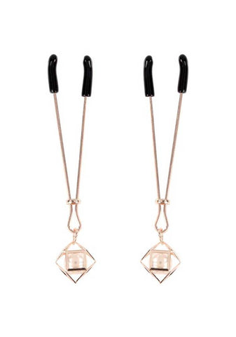 Brat Pearl Nipple Clips - Rose Gold