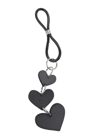 Heart Nipple Ties - Black