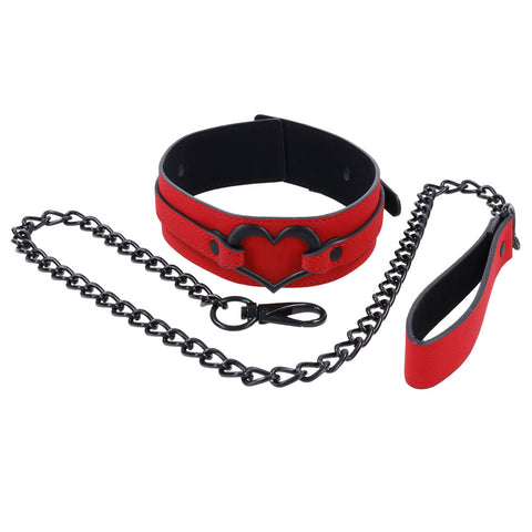 Amor Collar and Leash - Red