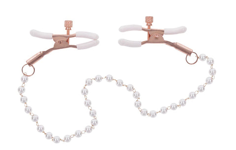 Peaches ‘N Creame Pearl Nipple Clamps - Pink