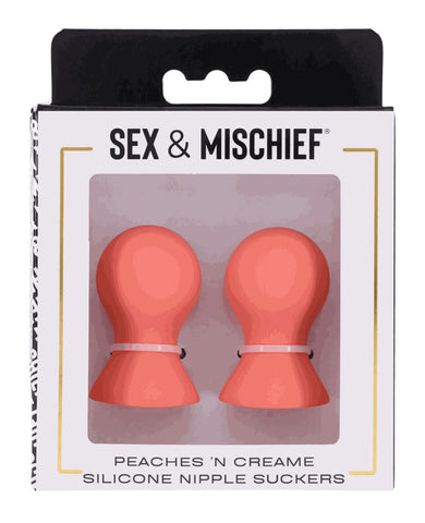 Peaches 'N Creame Silicone Nipple Suckers - Peach
