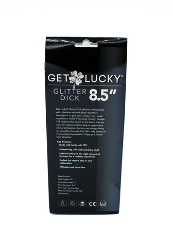 Get Lucky Glitter Dick - 8.5 Inch