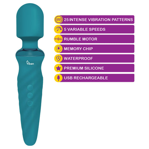 Fierce - Ocean - Intense Wand Massager