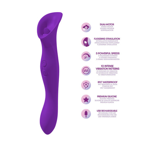 Petallux Clitoral Stimulator - Purple