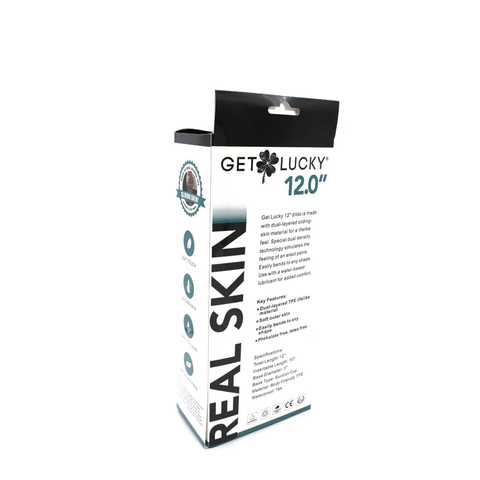 Real Skin 12 Inch Dual Layer Dong Lt Brown