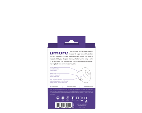 Amore Rechargeable Pleasure Vibe - Purple