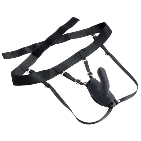 Cloud 9 Grind Insertable Vibe Suction Cup and Harness - Black