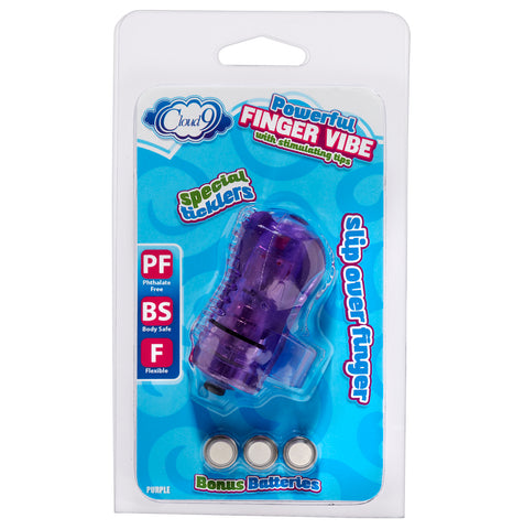 Finger Vibe W/stimulating Tips Purple