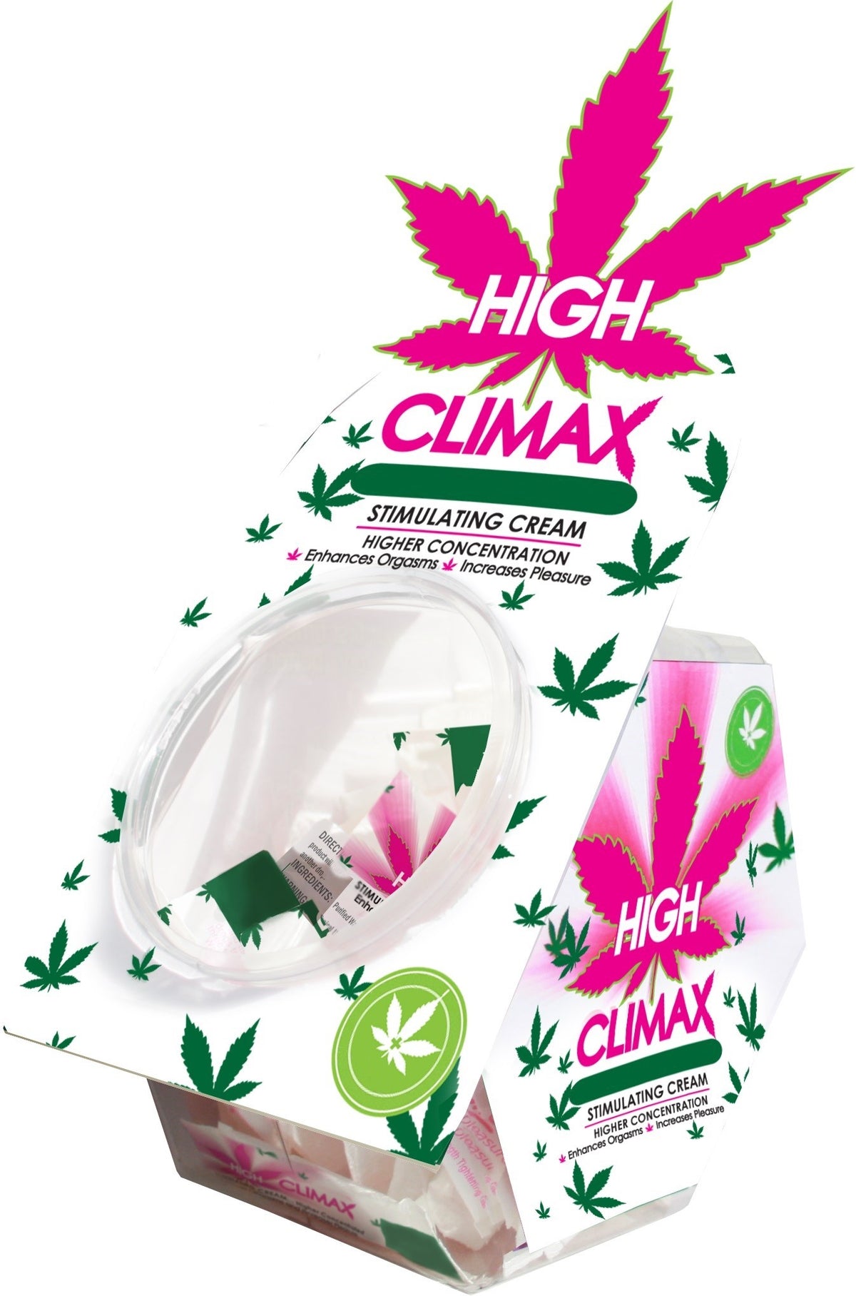 High Climax Female Stimulating Cream - 0.067 Fl.  Oz. - 50 Pc. Bowl Display