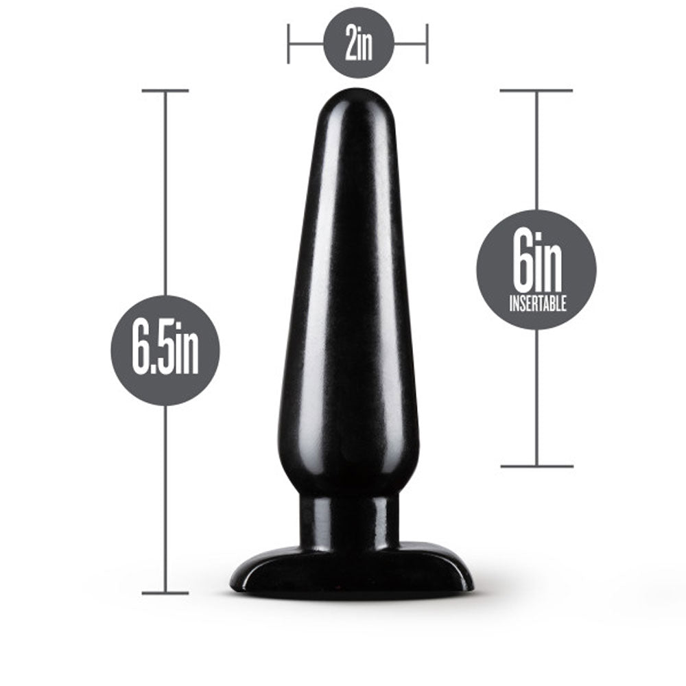 Anal Adventures - Basic Anal Plug - Large - Black