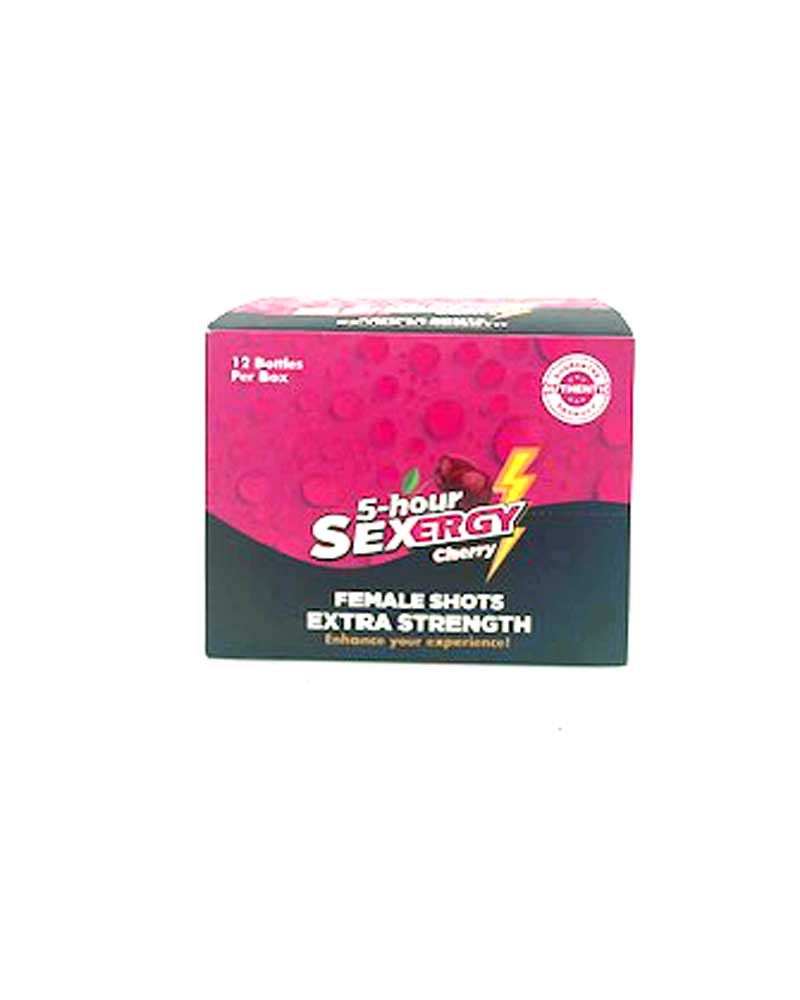 Sexergy - Female Liquid Shot 12 Ct Display -  Cherry