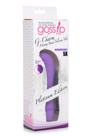 5x G-Charm Moving G-Spot Bead Mini Vibe - Violet