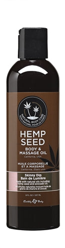 Hemp Seed Massage and Body Oil - Skinny Dip - 8 Fl. Oz./ 237ml