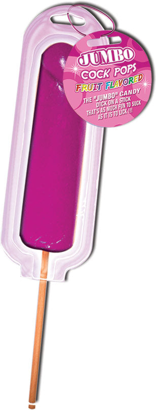 Jumbo Cock Pops Fruit Flavored - Cherry