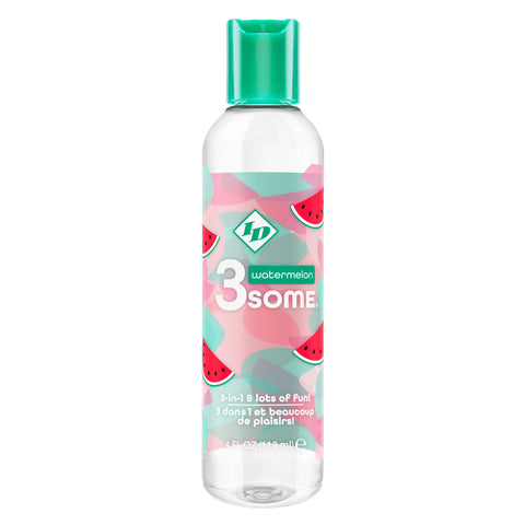 3some 3-in-1 Lubricant - Watermelon - 4 Fl. Oz.