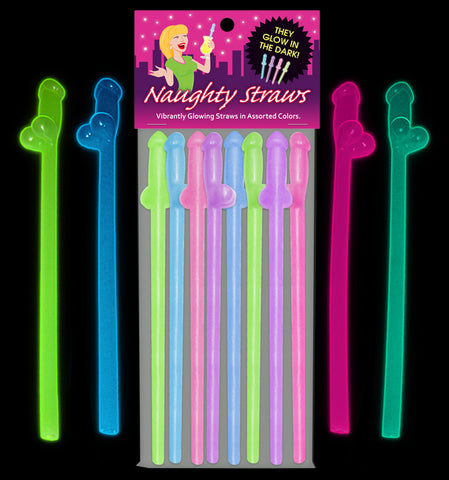 Glow-in-the-Dark Naughty Straws