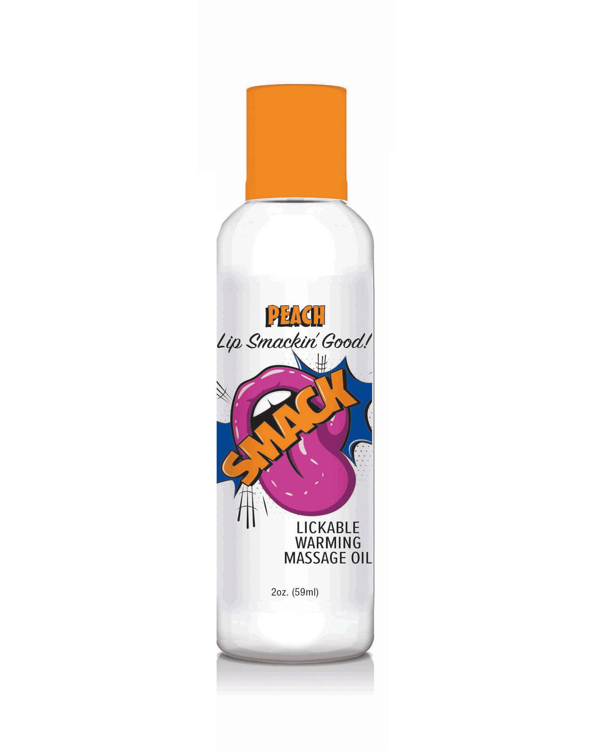 Smack Warming and Lickable Massage Oil - Peach 2  Oz