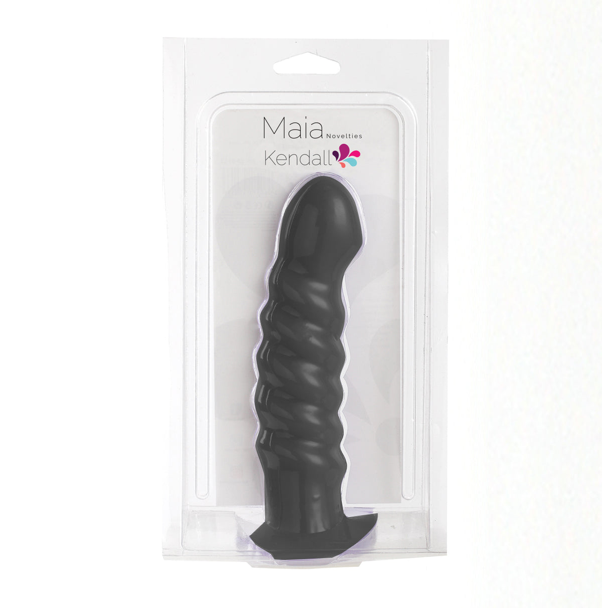 Kendall Silicone Dong Swirled Satin Finish - Black