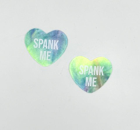 Spank Me Rainbow Sherbert Tie Die Candy Heart  Pasties