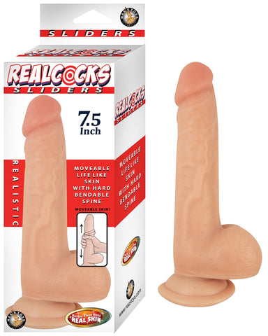 Realcocks Sliders - 7.5 Inch - Flesh