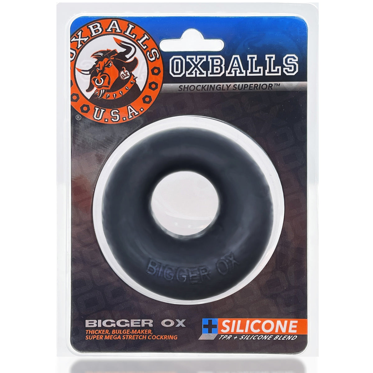 Bigger Ox Cockring - Black Ice