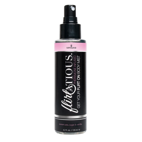 Flirtatious Pheromone Infused Body Mist - Vanilla, Sugar, & Sweet Pea - 4.2 fl.oz / 125 ml