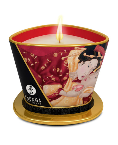 Massage Candle - Romance - Sparkling Strawberry  Wine - 5.7 Oz.