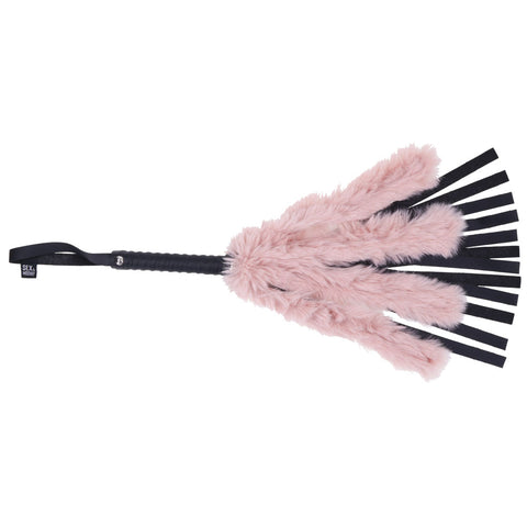 Brat Faux Fur Flogger - Pink/black