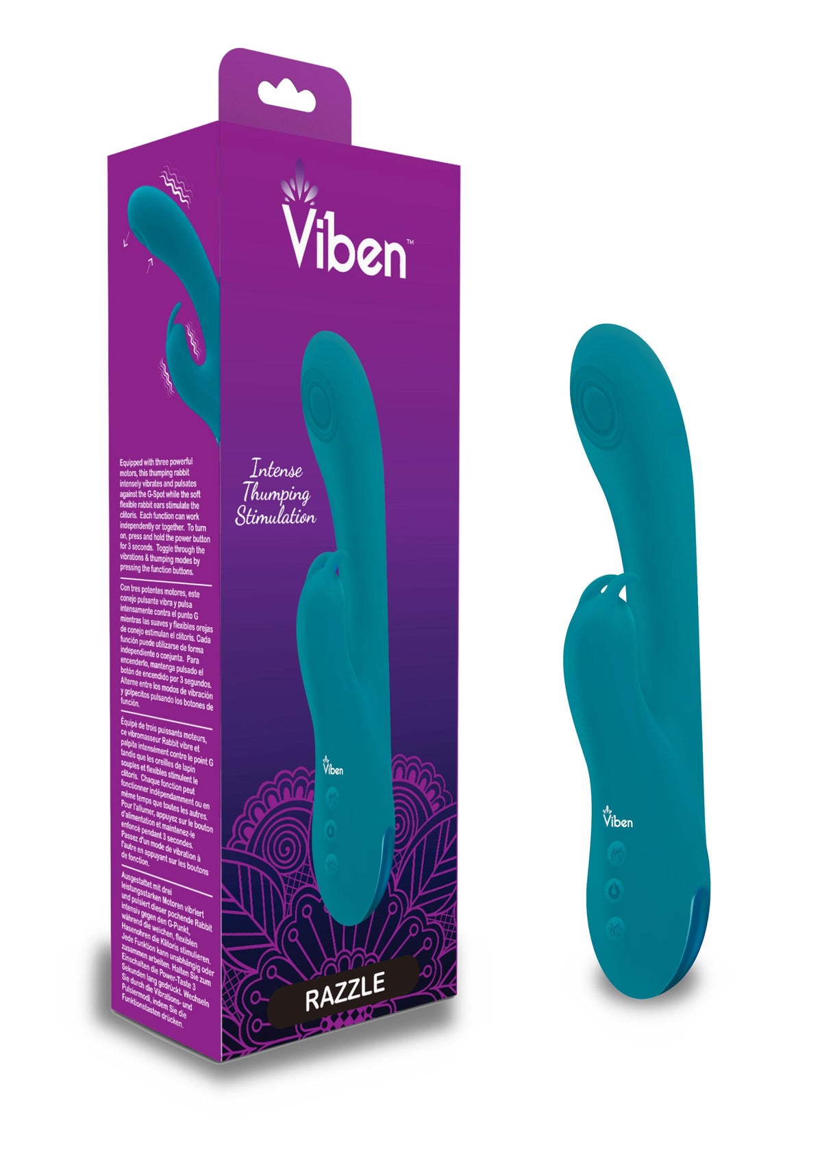 Razzle - Ocean - Rechargeable Thumping G-Spot  Rabbit