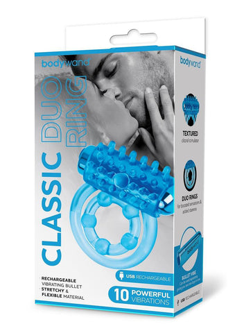 Bodywand Rechargeable Classic Duo Ring - Blue